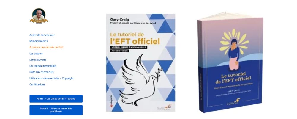 Présentation de trois ouvrages de référence consacrés à la pratique de l'EFT (Emotional Freedom Techniques)